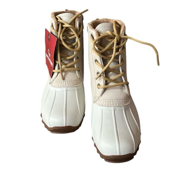 Wolverine Womens 6M Torrent Wool Winter Duck Boot Ivory Snow Treads - W880225 - Picture 4 of 8